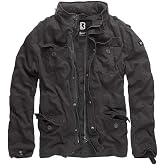 Brandit Individual Wear Men's Stylish Weatherproof Active Everyday Outdoor Field Jacket with Stand-up Collar &amp; Concealed Hood