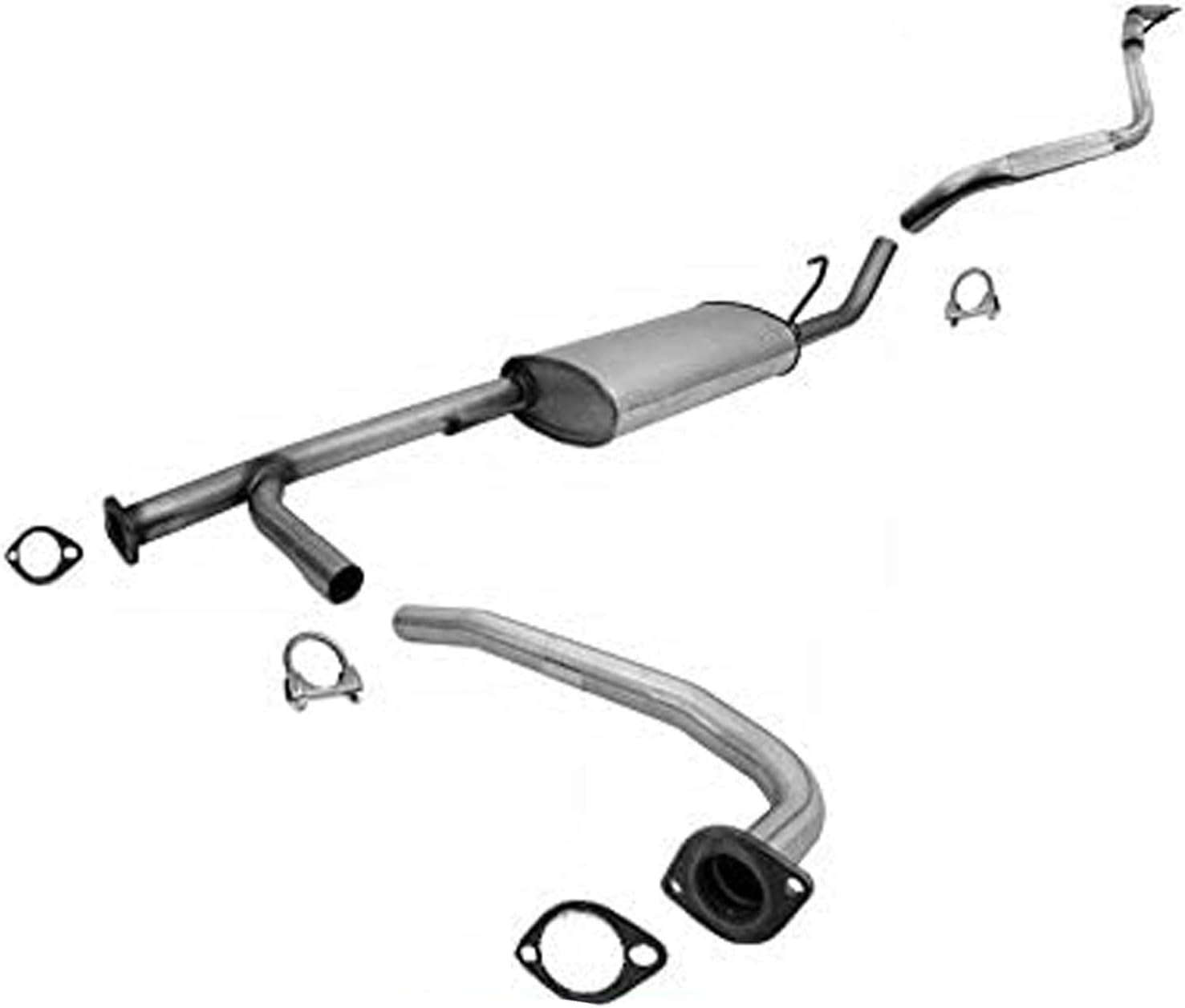 Amazon Com Exhaust System With Center Rear Muffler Pipe And Gaskets For 2005 2012 Nissan Pathfinder 4 0l Mac Auto Parts 132787 Automotive
