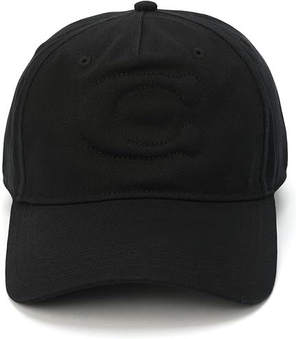 Coach Signature C Jacquard Baseball Hat Charcoal at Amazon Men's