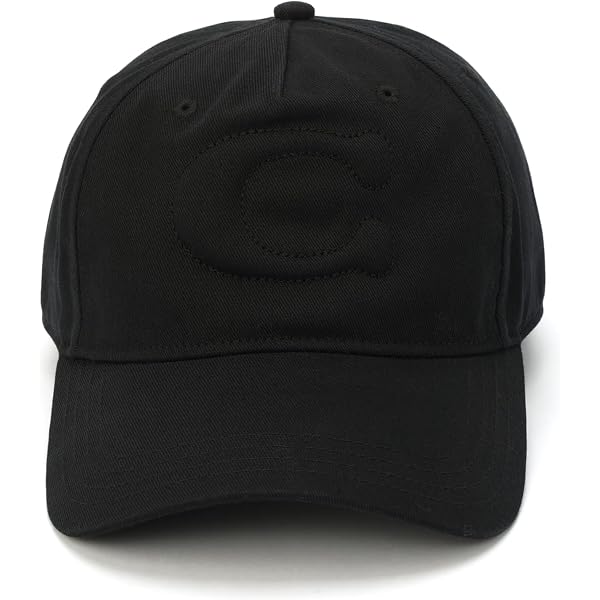Amazon.com: COACH Leather Baseball Hat Black : Clothing, Shoes
