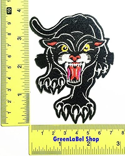Tiger Black Panther Party Patch Logo Sew Iron on Embroidered Appliques Badge Sign Costume Send Free Registration
