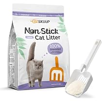 EZSKUUP Non-Stick Ultra Clumping Cat Litter, Dust-Free Unsce