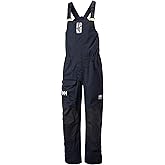 Helly Hansen Sailing Bib Overalls - Windproof with Reinforced Knees Fishing Bib - Quick-Dry Rain Overalls
