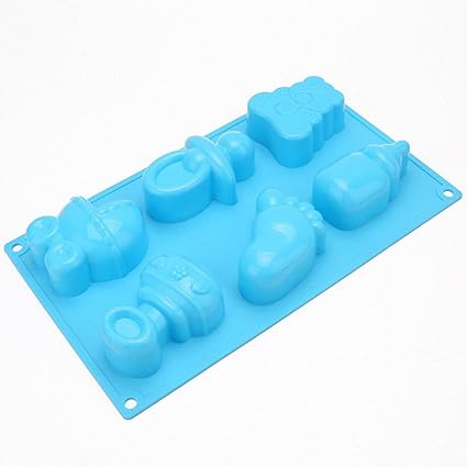 Amazon Com Moldfun Baby Shower Baby Feet Carriage Feeding Bottle
