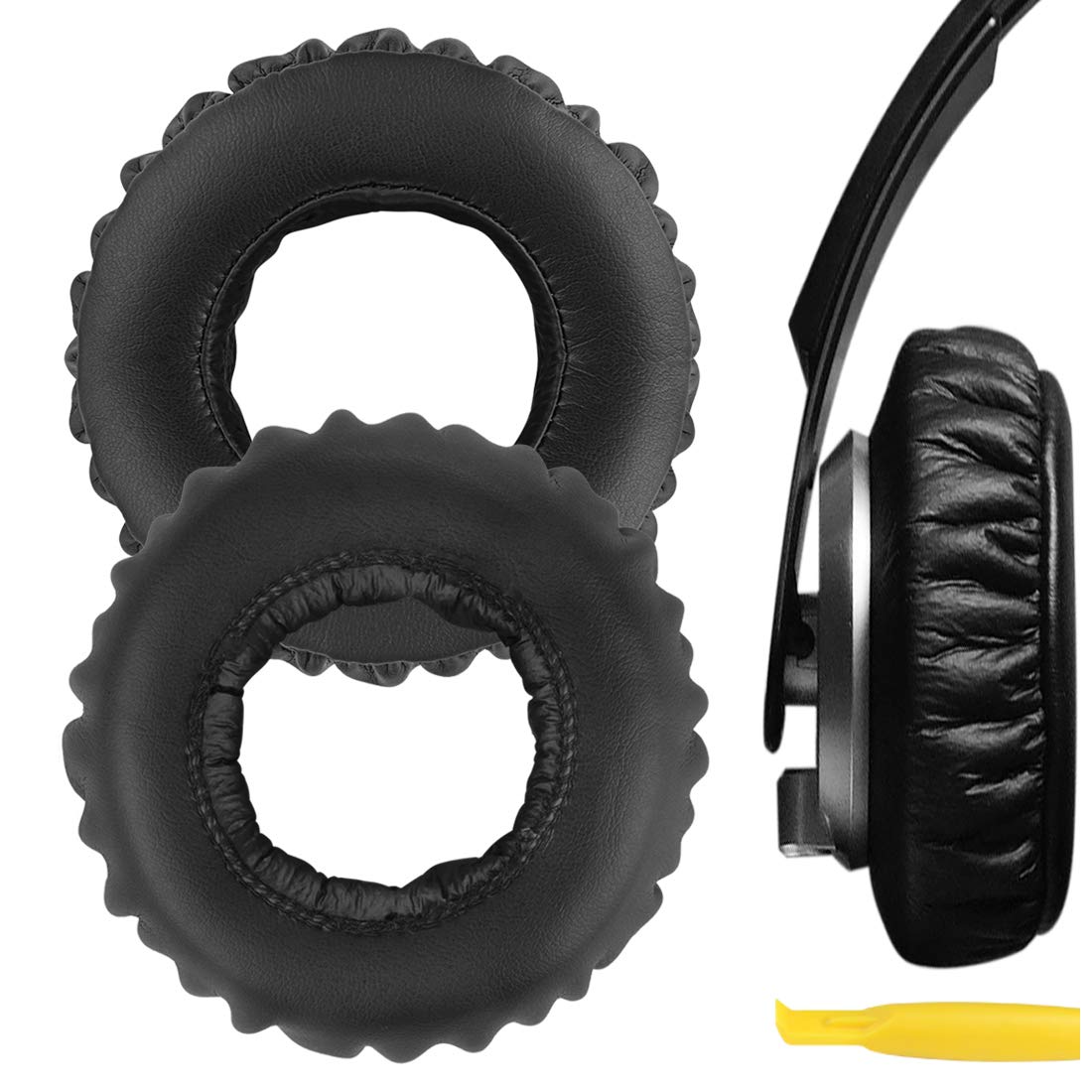Geekria Replacement Ear Pads for SONY MDR-XB500 Headphones Ear Cushions, Repair Parts (Black)