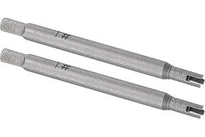 NACX M4 Tap Extractor, Carbon Steel 3 Flute Broken Head Stripped Screw Thread Tap Remover, 2Pcs