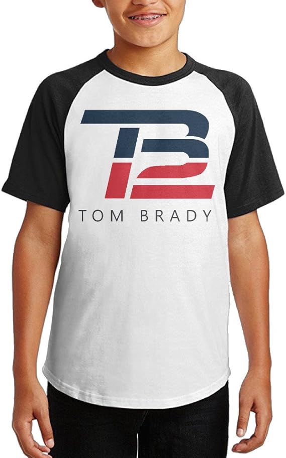 Amazon.com: Tom Brady TB 12 T Shirts For Youth Black: Clothing