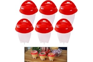 FEYA 6 Pcs Egg Cooker and Steamer, Prepare Hard Boiled Eggs without the Shell DESERVED TO OWN FOR QUALITY LIFE