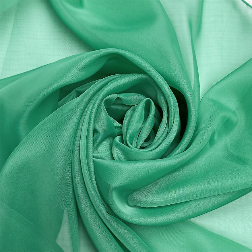 Megachest Wedding Drape Voile Fabric 58 Inches Wide DIY Material (Emerald, 5 Meters Long)