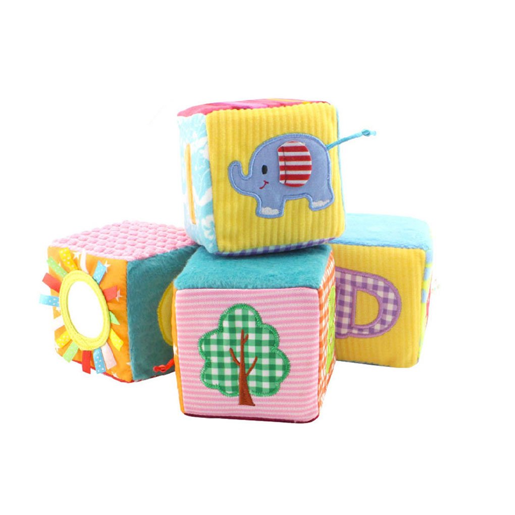 4pcs Set Happy Monkey Cloth Building Blocks Muneca De Tela De Bebe Infantil Soft Rattle Juguete De Bebe Soft Plush Set Cube Bobury Juguetes De Bano Juguetes Y Juegos Futakuchi Hakata Com