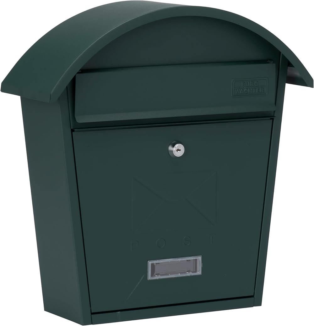Burg-Wächter MB06G Classic 2 Wall Mounted Post Box Galvanised Steel 36x38x13cm
