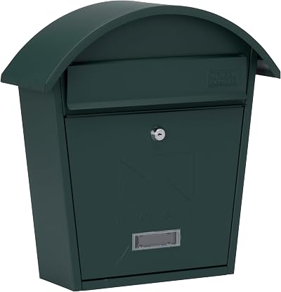 Burg-Wächter MB06G Classic 2 Wall Mounted Post Box Galvanised Steel 36x38x13cm