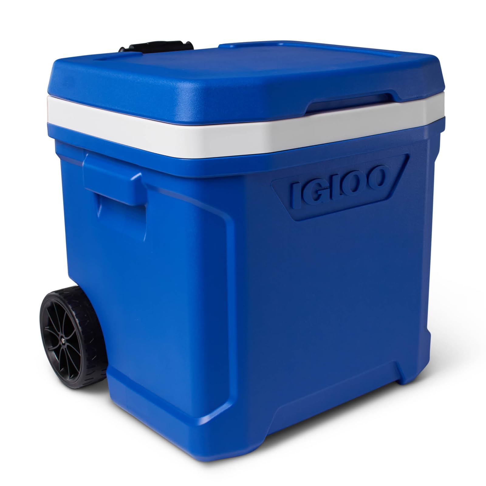 Photo 1 of *** NO WHEELS****    Igloo 28 Qt Blue Wheeled Cooler with Locking Telescoping Handle