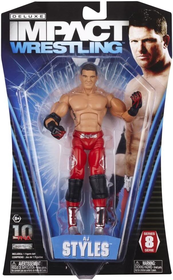TNA Wrestling Deluxe Impact Series 8 Action Figure AJ Styles