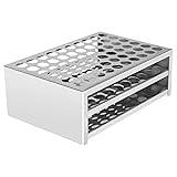 stonylab Test Tube Rack, 60-Hole Stainless Steel