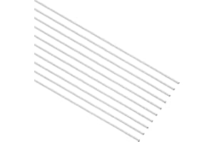 Unifizz 0.6mm x 350mm 304 Stainless Steel Solid Round Rod for DIY Craft Model Car Helicopter Airplane - 10pcs