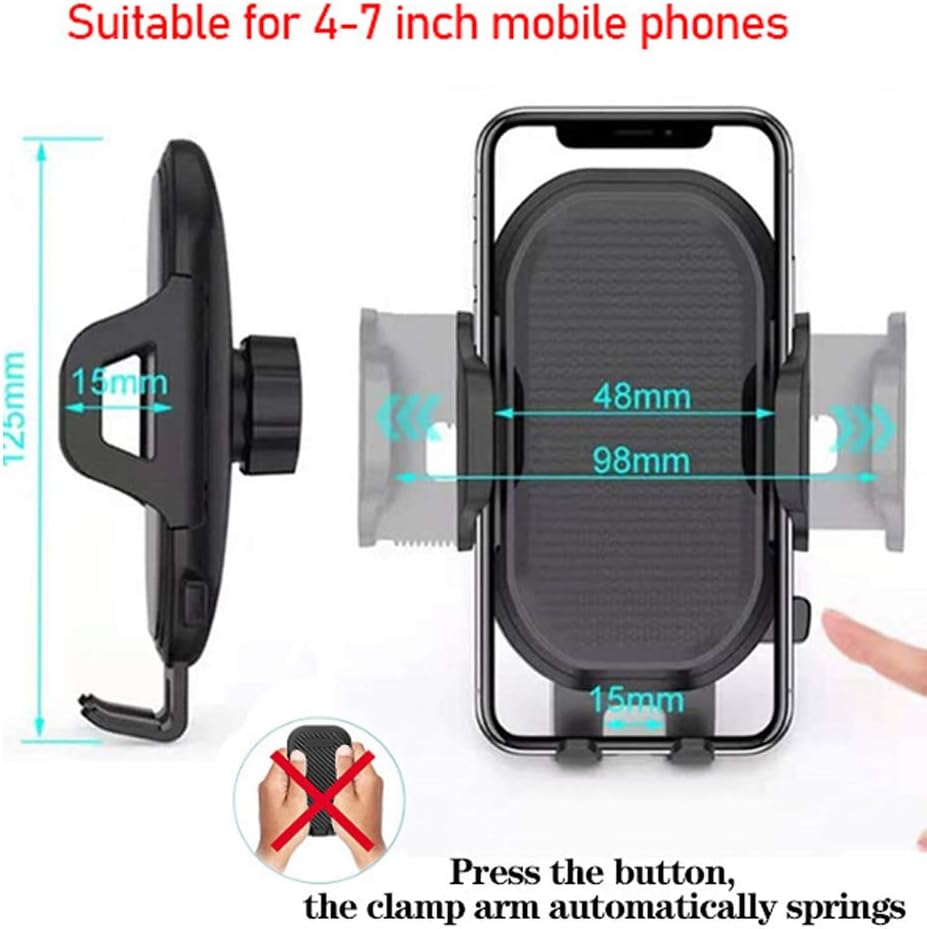 NeotrixQI Universal Flexible Gooseneck Car Phone Holder Cup Holder Mount Holder Compatible with iPhone 16 Pro Max 15 14 - Image 4