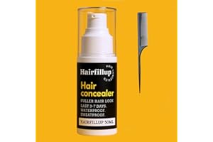 EARFORU Hairfillup Hair Concealer, Hair Fillup Hair Concealer Black 50ml, Concealer Waterproof, Concealer Hair Filling Cream for Men and Women (1pc, one size)