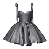 Bddhkw Homecoming Dress Satin Short Prom Dresses