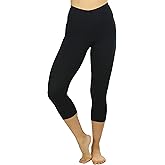 ToBeInStyle Women's Cotton-Spandex Capri Leggings