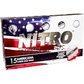 NITRO Ultimate Distance X1 Americana 360 Golf Balls [15-Ball] White