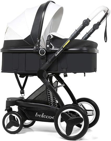 Stro Poussette Bebe Confort Poussette Bebe Buggy Poussette Hot Mom Bebe Amortisseur Empaquetage Paysage Landau Poussette Compacte Ceinture De Securite A 5 Points Brown Color White Amazon Fr Cuisine Maison