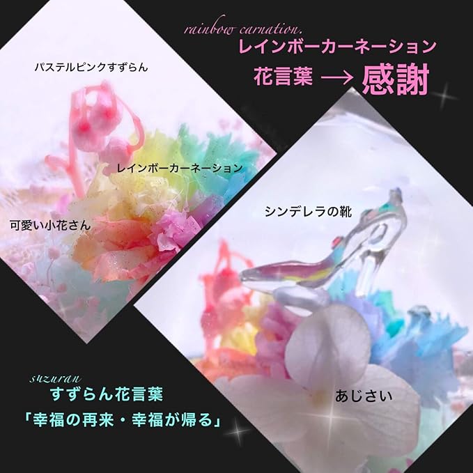 Amazon フローラルベビードール 枯れない希望のお花 パステルレインボーカーネーション プリザーブドフラワー ミニクリスタルポット フラワーアレンジメント オンライン通販 Amazon フローラルベビードール 枯れない希望のお花 パステルレインボーカーネーション プリザーブドフラワー ミニクリスタルポット フラワーアレンジメント オンライン通販