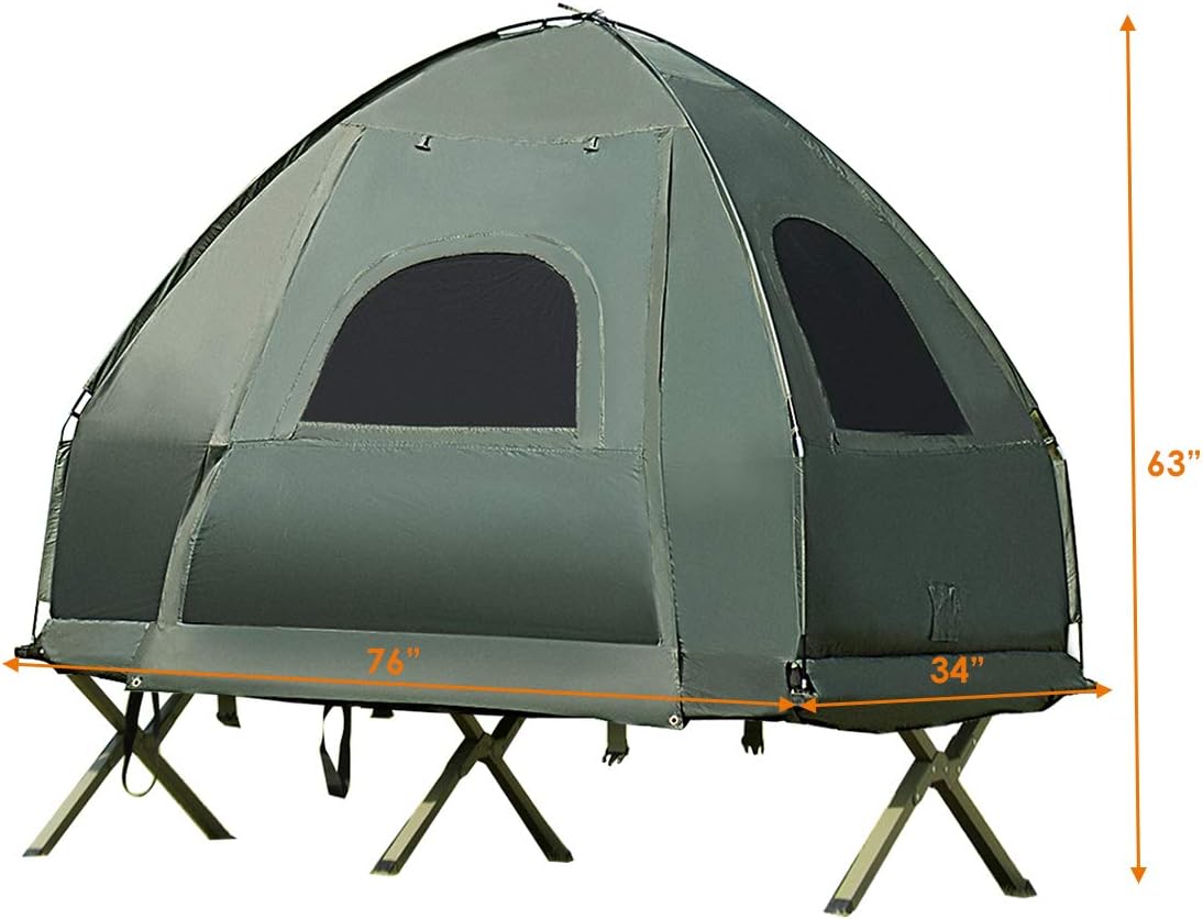 cot with tent attached