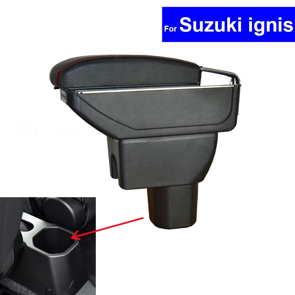 AutoShineSun for Suzuki Ignis 2017 Armrests Box with Cup Holders