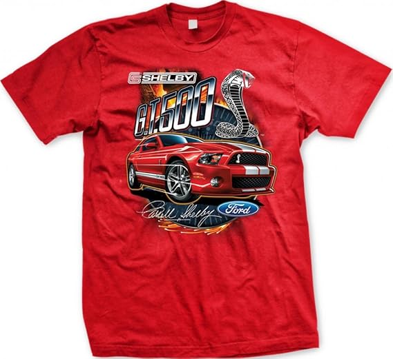 Amazon.com: Shelby G.T.500 Cobra Men's T-shirt Officially Licensed Ford Motor Company Carroll 