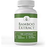 Pure Original Ingredients Bamboo Extract, (100 Capsules) Always Pure, No Additives Or Fillers, Lab Verified
