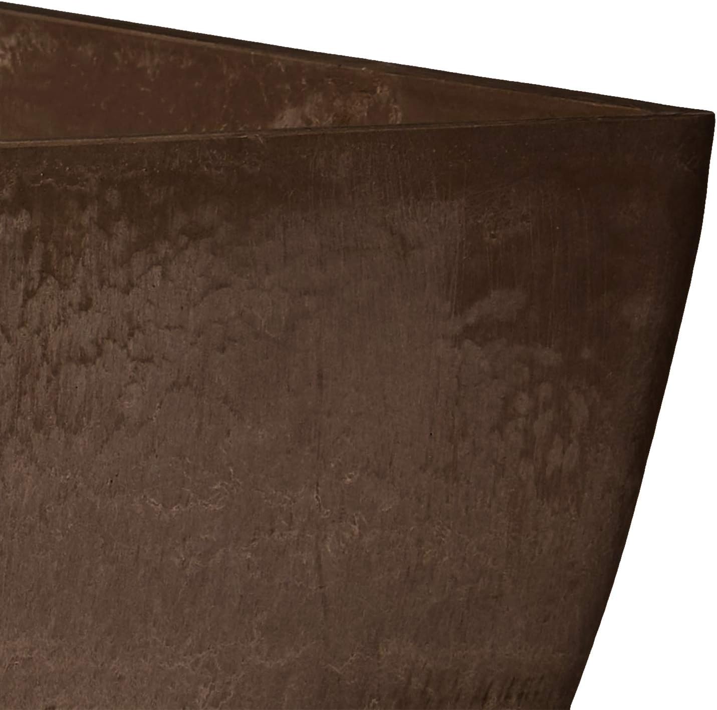 PSW Arcadia Garden Products FB40C Simplicity Square, 16 x 16 x 13, Chocolate, 16 by 16 by 13-Inches : Outdoor Planters : Garden & Outdoor