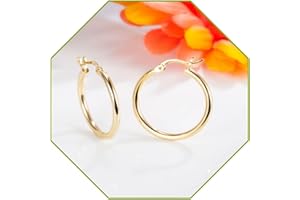 LOLVMVCHI Today Deals Prime 14K Gold Hoop Earrings for Women Clearance Items+Haul Store Returns and Refunds My+Orders Dainty Diamond Hollow Dangle Earrings Hypoallergenic Jewelry Birthday Gifts