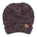 Gravity Threads Trendy Oversized Chunky Soft Beanie - Black Multi