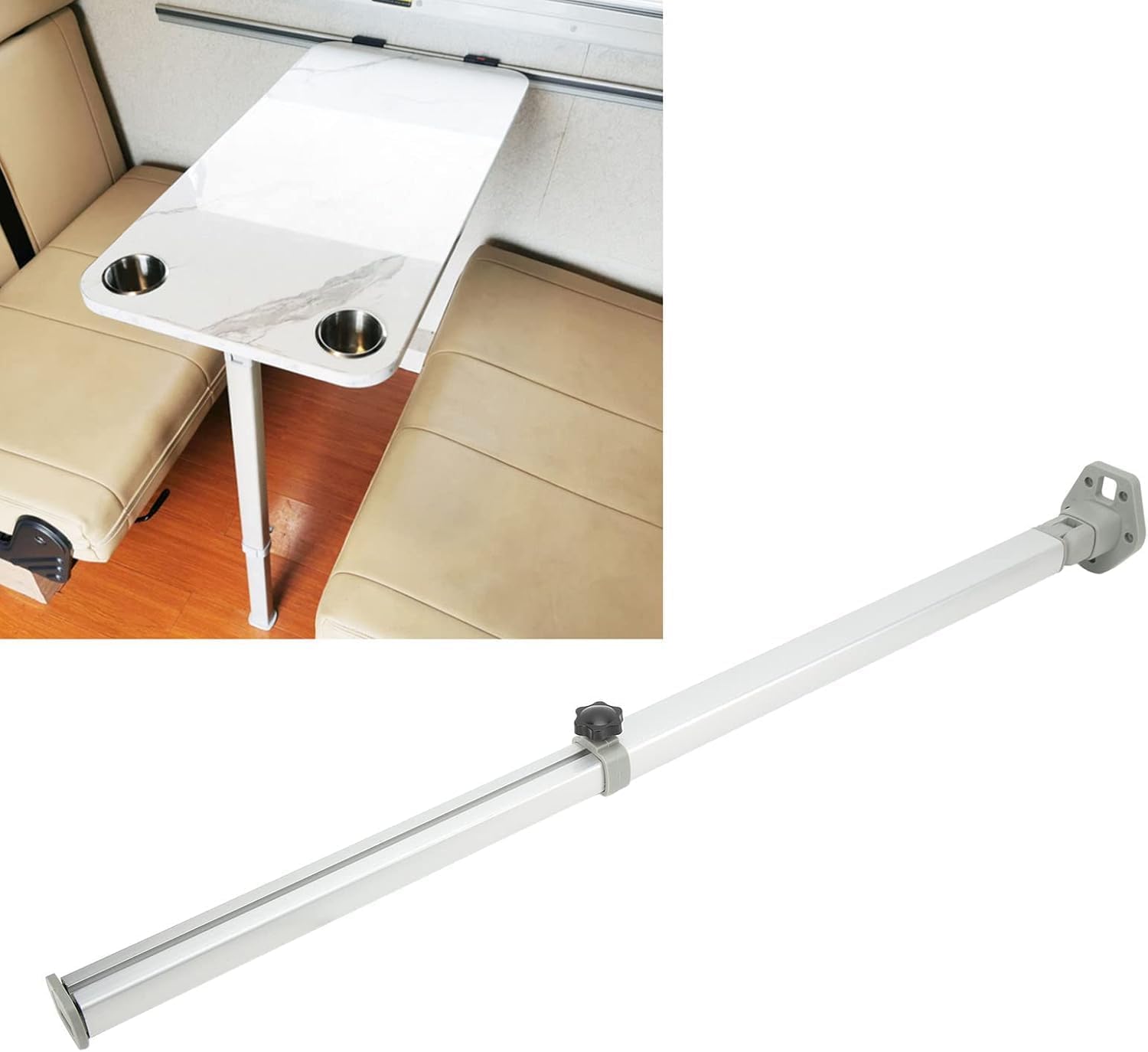 Adjustable Telescopic Table Leg, 560-930mm Folding Table Leg, Aluminum Alloy Support Leg for RV Camper Boat Yacht