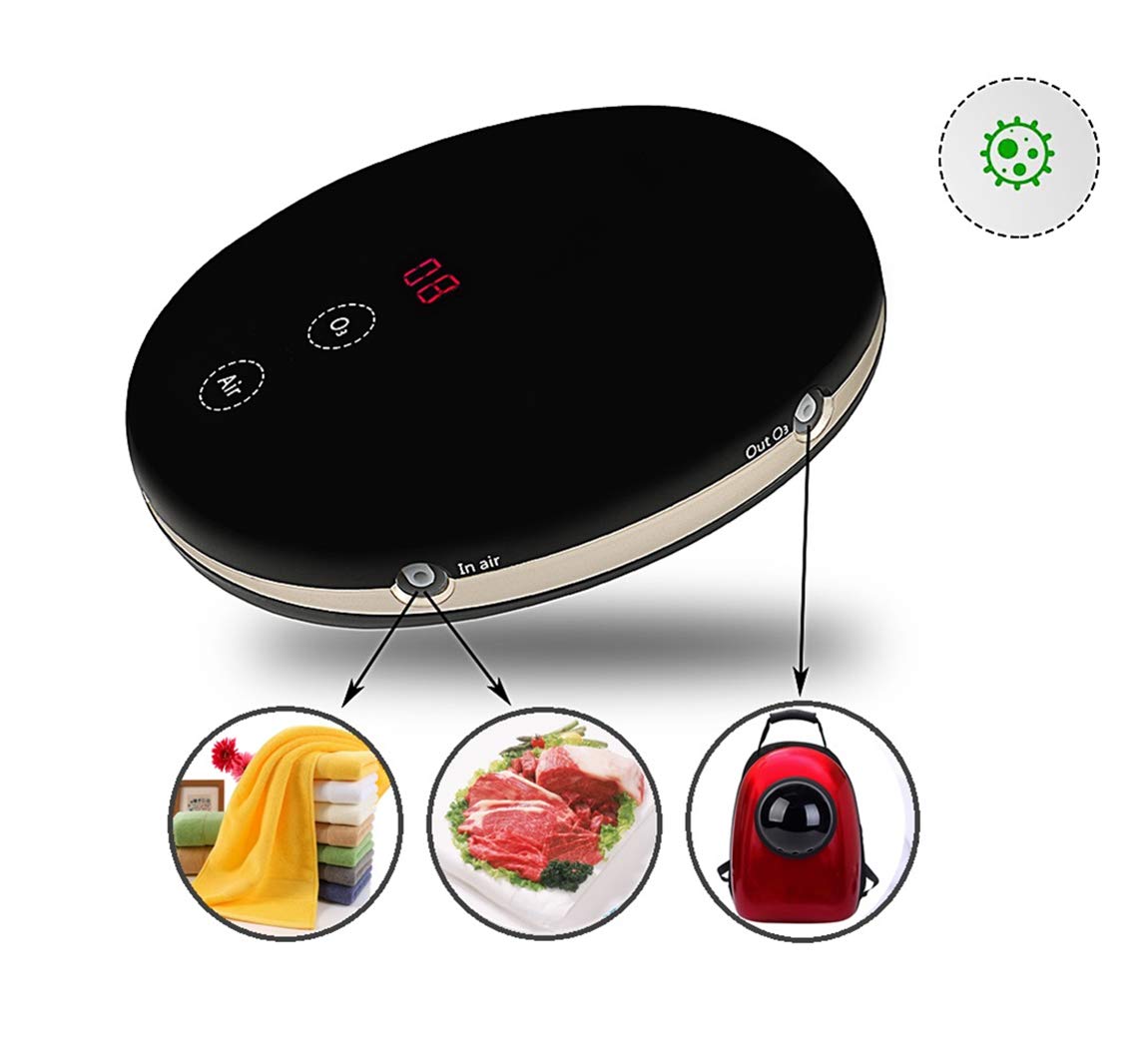 Vacuum Sterilizer, Vaccum Disinfection Machine, Pet Deodorant Disinfection, Portable Mini Preservation Odors Removal Ozone sterilization, Equipped With Vacuum Sealed Bag Recycled, Humanized Design and Convenience Operating (Black)