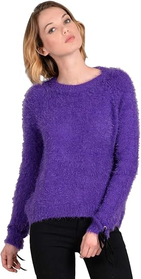 pull maille violet
