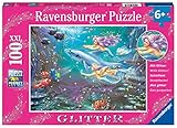 Ravensburger -Little Mermaids - 100 Piece Glitter Jigsaw Puzzle for Kids - Every Piece is Unique, Pieces Fit Together Perfectly
