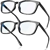 VISOONE Blue Light Blocking Glasses Square with Anti Computer Glare for Gaming Women and Men MONTANA