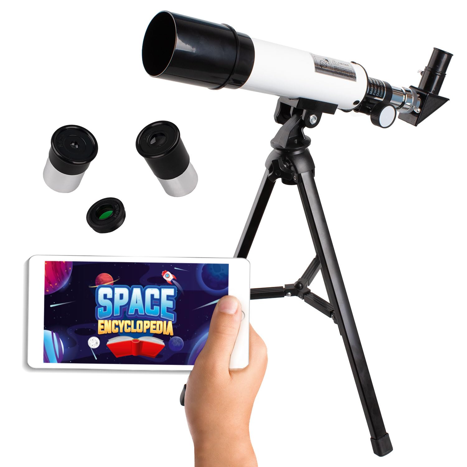 Party town Big Minds - Kids Telescope With Educational App | Telescope For Kids | Telescopes For Astronomy And Terrestrial | Toy Telescopes 3 Lenses | 8 Year Old Girl Gifts | 8 Year Old Boy
