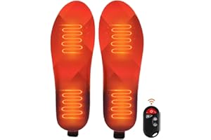 Heated Insoles, Foot Warmers with 3 Heating Levels, Heated Insoles Rechargeable for Men and Women, Wireless, Trimmable, Ergon