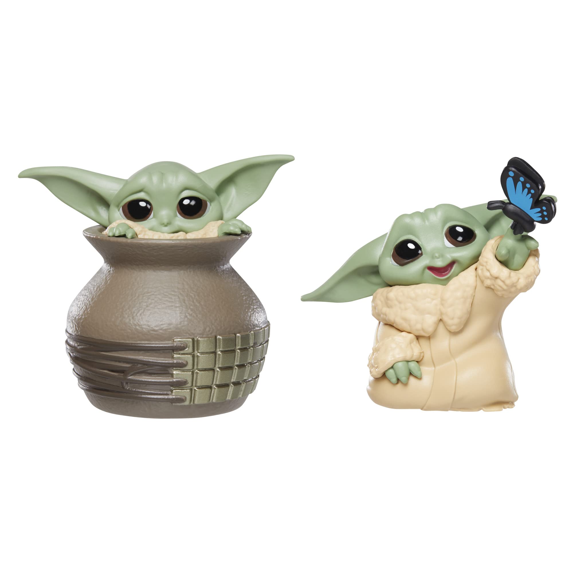Star Wars Hasbro The Bounty Collection Series 4, 2-Pack Grogu Figures, Butterfly Encounter, Jar Hideaway, Ages 4 and Up, Multicolor, F5187