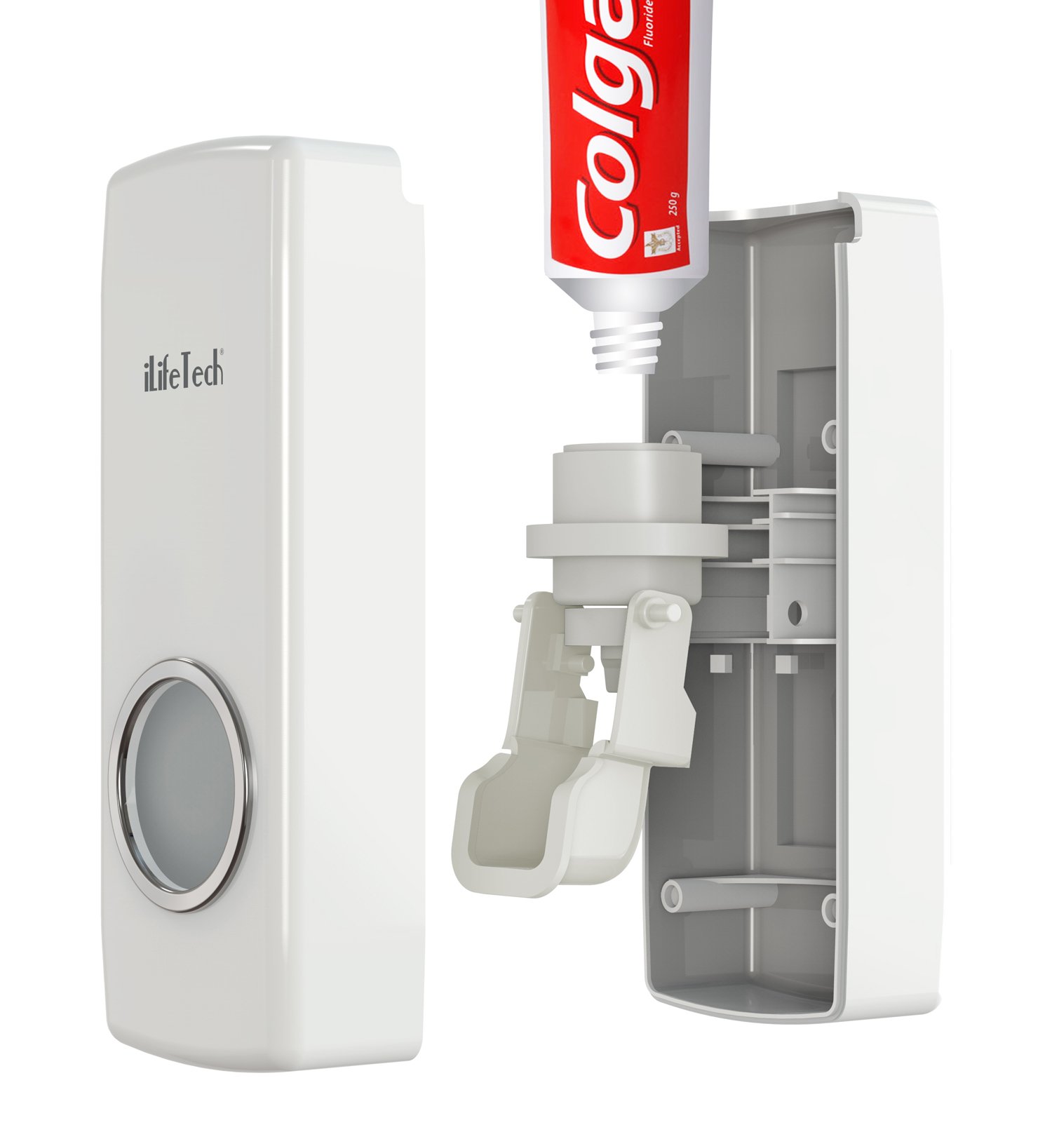 iLifeTech Hands Free Toothpaste Dispenser Automatic Toothpaste Squeezer