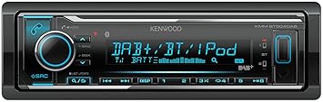 Kenwood KMM-BT504DAB Digital Media Receiver mit Bluetooth und DAB plus Empfänger schwarz
