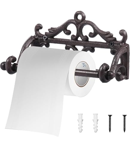 Flagest Porte Papier Toilette Industriel Avec Étagère en Bois Et Tuyau