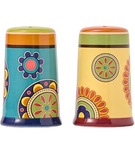 ロメロ・ブリット　Romero BRITTO ソルト＆ペッパー　調味料入れ　置物 Amazon.com: Romero Britto: 2 Hearts Salt & Pepper Set Romero