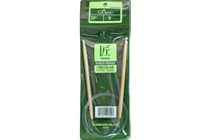 Clover 3016/29-09 Takumi Bamboo Circular 29-Inch Knitting Needles, Size 9