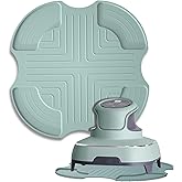 Palksky Air Fryer Trivets Silicone for Ninja Crispi, Hot Pads Potholders for Ninja Crispi Airfryer Accessories, Portable Glass Air Fryer Cooking System Holder, Kitchen Aid (Green)