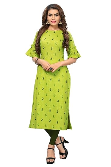 Navabi Export Womens Rayon Fabric A-Line Kurta (VF-KU-178)