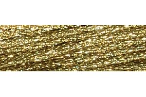 DMC 317W-E3821 Light Effects Polyster Embroidery Floss, 8.7-Yard, Light Gold